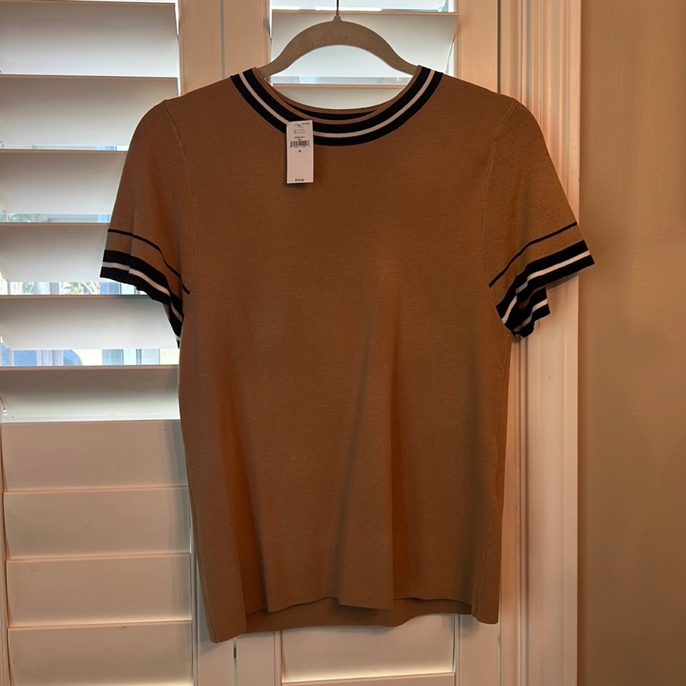 Short sleeve stretch, sweater top